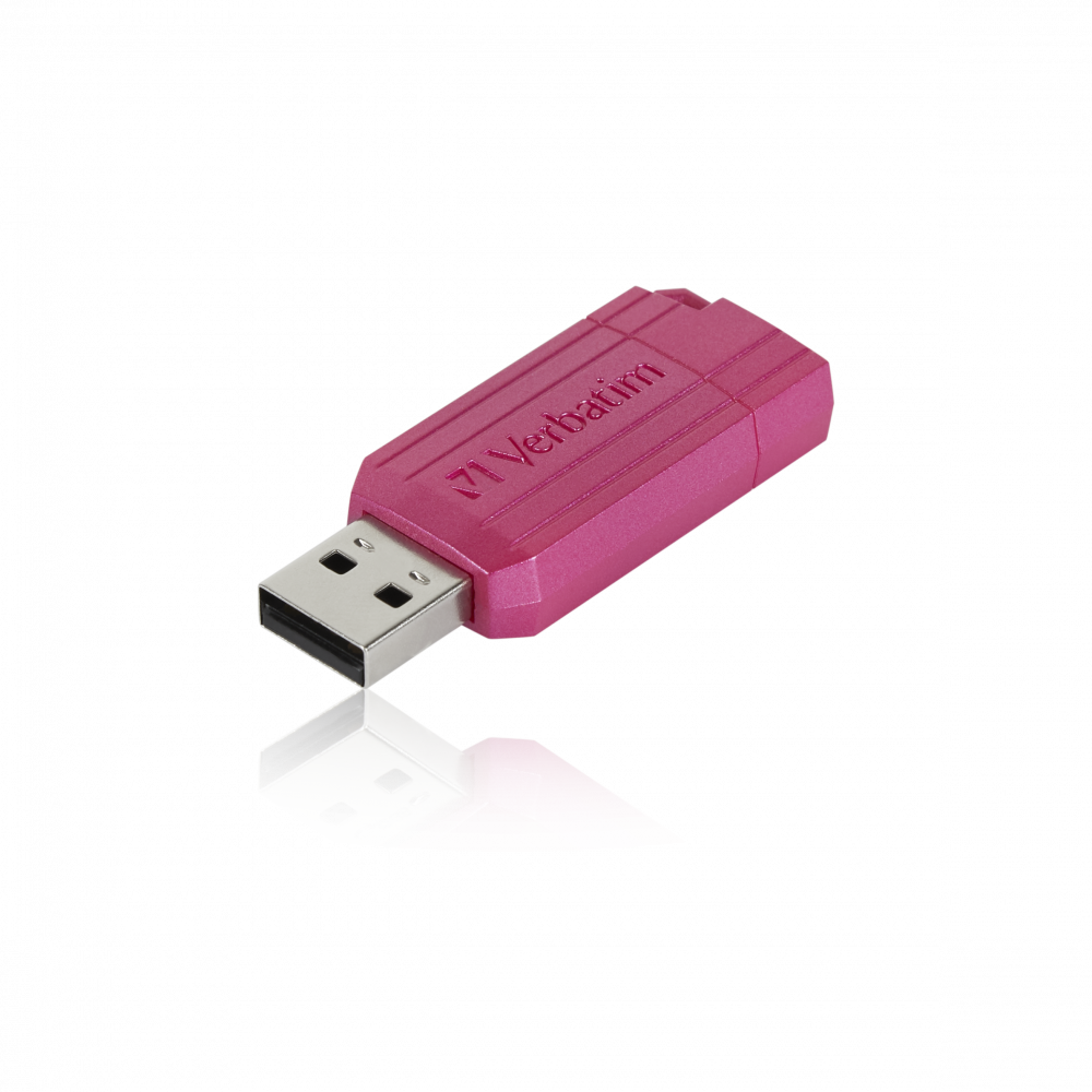 PinStripe USB-drev 16 GB hot pink