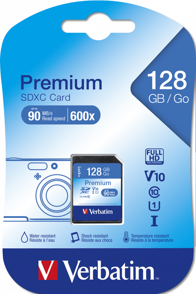 Premium U1 SDXC 128 GB hukommelseskort