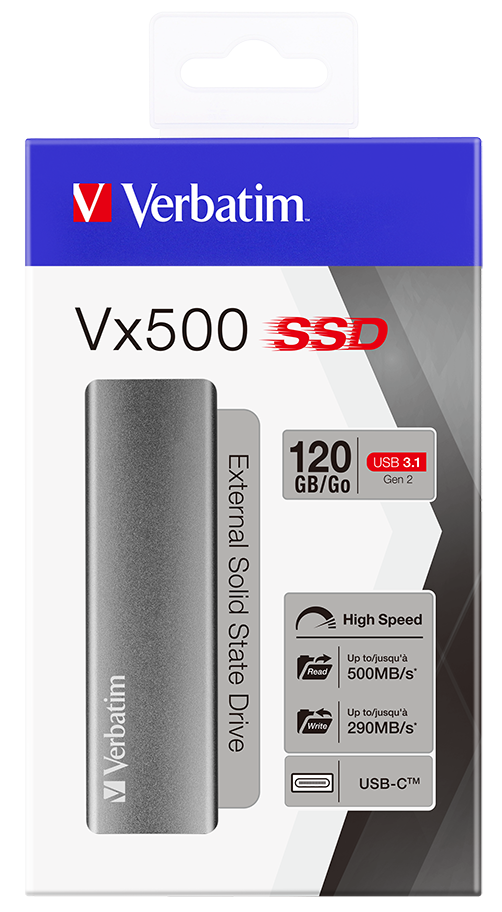 Vx500 ekstern SSD USB 3.2 Gen 2 120 GB