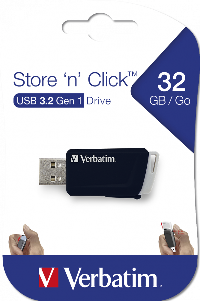 Store 'n' Click USB-drev 32 GB sort